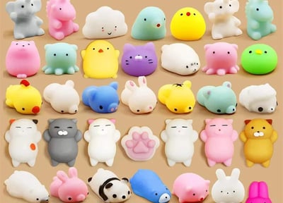 kawaii soft kawaii squeezable mochis pieces, soft toys for kids, party and birthday gifts / Anti-stress ball game for kids, p