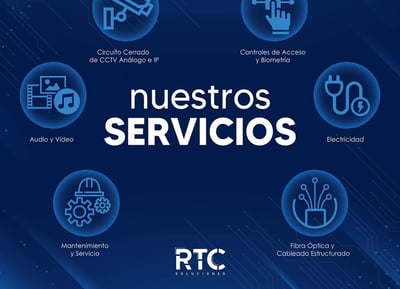 Imagen que muestra los servicios que ofrece RTC Soluciones