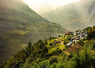 ABC trek from Ulleri village