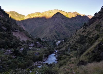 Scenery view from Syabrubesi Nepal