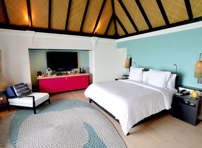 Four Seasons Kuda Huraa overwater villa bedroom 2