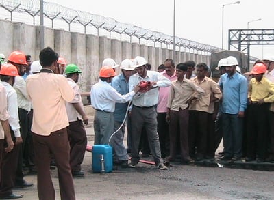 Fire Safety Equipment Training of SK Fire Protection
