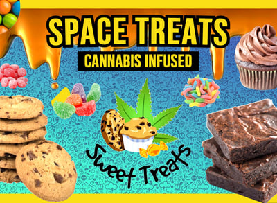 Cannabis Space brownies, cookies and muffins
