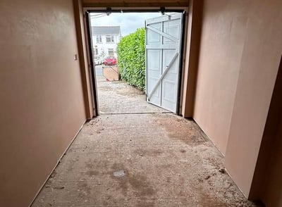 Plastered wall with a fine, smooth texture.
