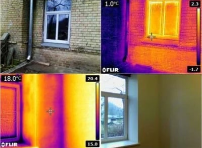 Termovizija, termoviziniai tyrimai, termovizines nuotraukos, termovizija