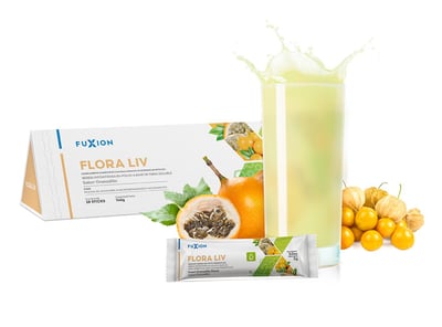 BACTERIAS PROBIÓTICAS + FIBRA PREBIÓTICA + EXTRACTO DE PULPA DE GRANADILLA + AGUAYMANTO
