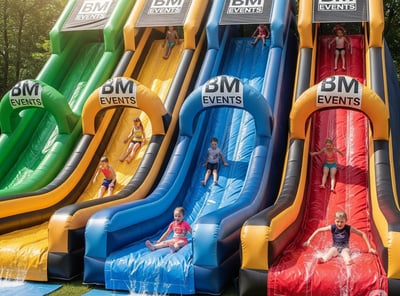 splash party, water slide, swimming pool slide