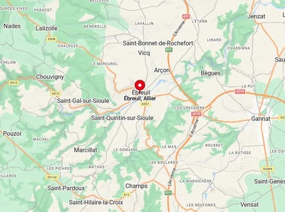 Carte situer Ebreuil