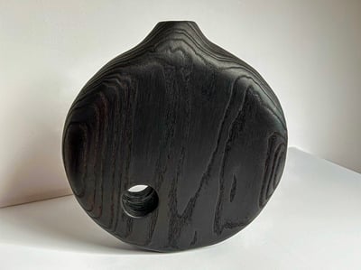 Wooden vase ash Sussex vessels