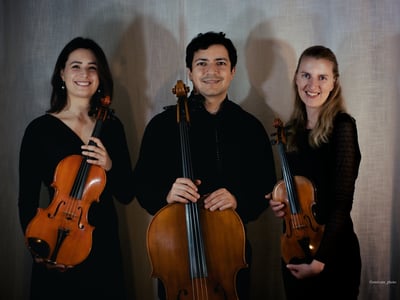 string trio, violin viola and cello