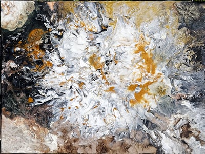 De l'ombre jaillit la lumière - 130€ -Peinture acrylique 60X80  - 2024 