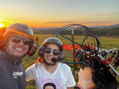 Voos panorâmicos de Paratrike, Tiradentes, São João Del Rei e Campos das Vertentes 