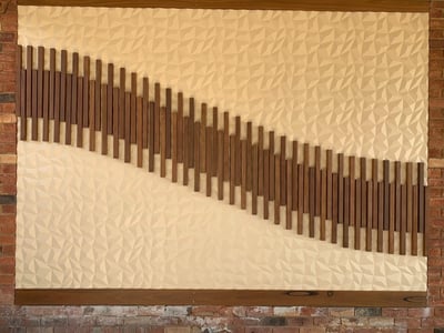 3D MDF profiled board with custom batten feature