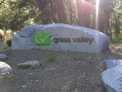The Grass Valley rock in Providence Mine Road