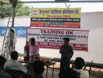 Fire Safety Equipment Training of SK Fire Protection