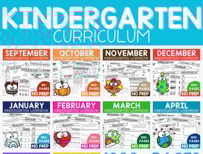 Whole Year Kindergarten Curriculum homeschool program. 