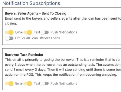 eqLend notification subscriptions