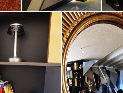 Cuisine, salle de bains, dressing, pièce à vivre, entrée, penderie, bibliothèque, décoration, bureau
