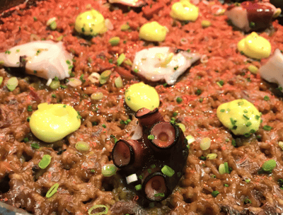 arroz con pulpo chef privado