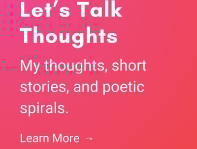Blogs - Poetry, short stories, thoughts.