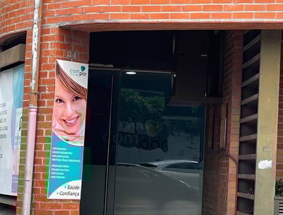 a building with a sign that says,'we are open for business