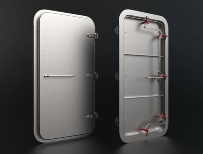 2 portes etanches en atelier