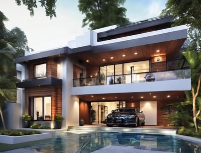 a row of wind turbines on a hill