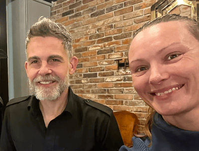 Mila Orlinska i David Hanson