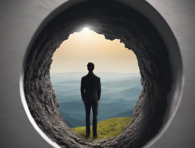 a hospital room with a bed and a window