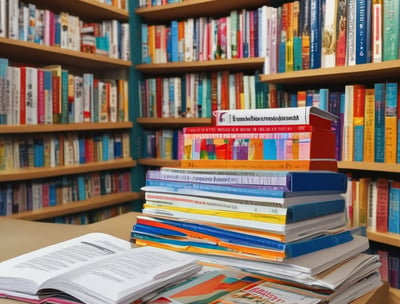 Two books titled 'Homeschooling' are placed on a pink surface, with soft shadows of plants. The books feature colorful cartoon illustrations and text. The cover design includes characters engaging in learning activities.