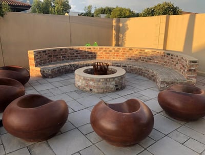 Outdoor construction project by Hugo Konstruksie in George, Western Cape