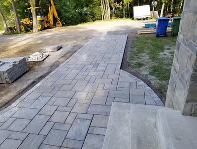 pavé uni entrée privée
