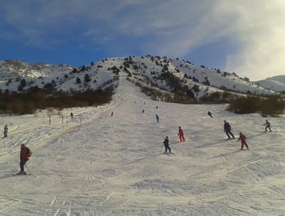 Chimgan, Skiin, Winter, Tashkent Region, Uzbekistan