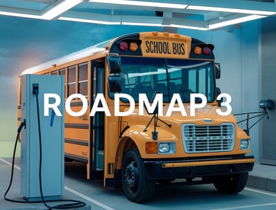 a school bus parked in a parking lot