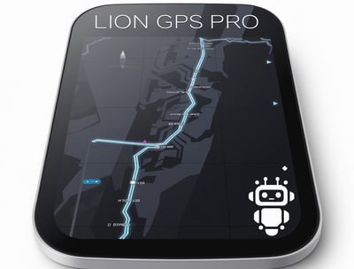 a cell phone with a map of a map of a city