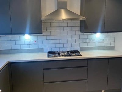 kitchen tiling carried out oon home in worcester by axm plumbing