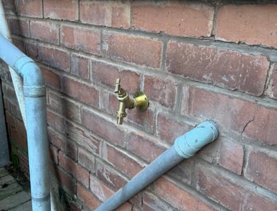 outdoor tap fitted on a home in pershore