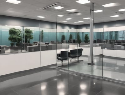 Sparkling commercial office in Louisville after NexaPro’s cleaning service