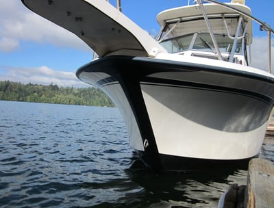 "Marine fiberglass coated with polyurea for impact rust saltwater chemical resistance protection"