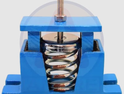 Seismic isolators designed to minimize building vibrations and structural damage.
