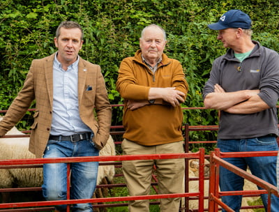 Farmers at Mid Wales showground