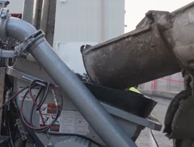 Mixing concrete for a flatwork