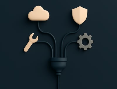 Icono de soporte técnico, hosting y mantenimiento web con seguridad y funcionamiento continuo.