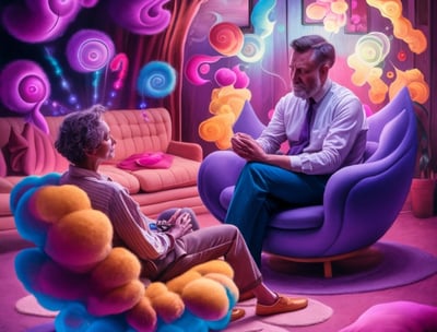 Una seduta di psicoterapia individuale con un paziente anziano Segrate