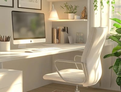 Office chair tilt lock fixed and back support aligned in Lower Parel