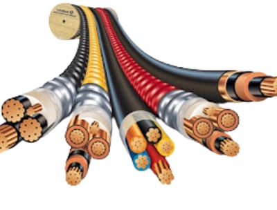Cables with different types of wires