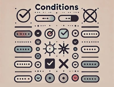 Illustration showing add conditions