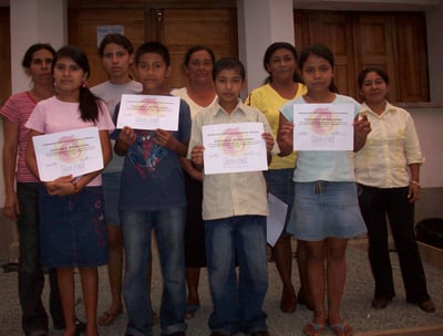 Group photo of scholarship students in 2008