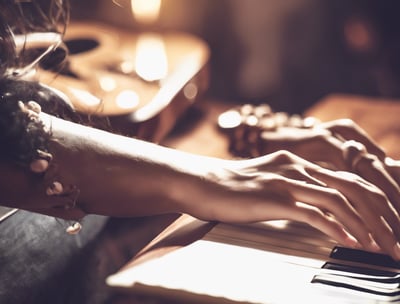 creative songwriting frau schreibt liebeslied