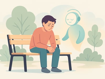 a man sitting on a bench with a clock and a clock